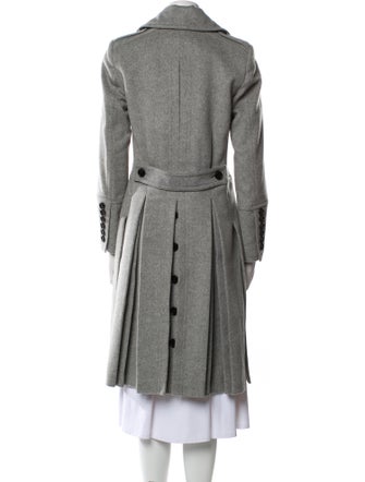 Burberry London Virgin Wool Fur Coat