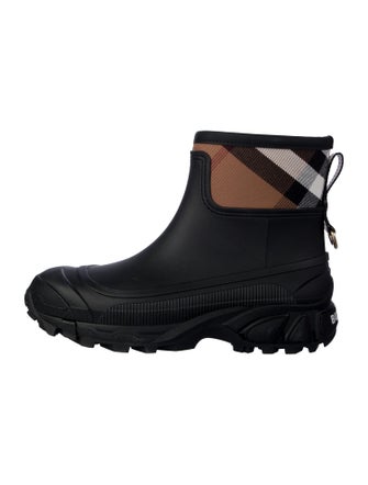 Burberry Exploded Check Pattern Rubber Rain Boots