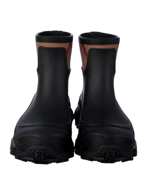 Burberry Exploded Check Pattern Rubber Rain Boots