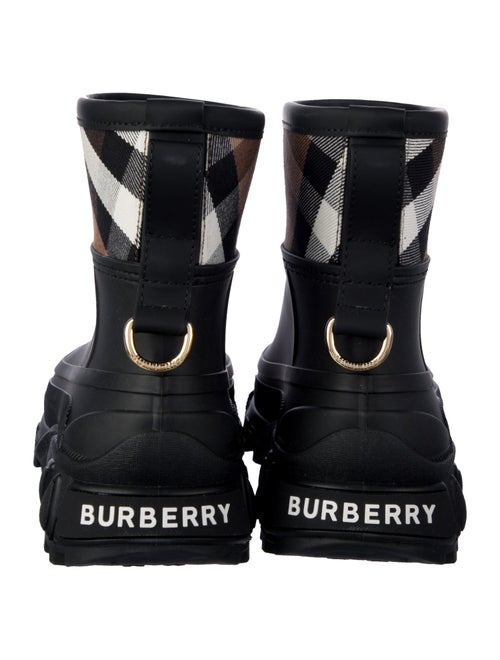 Burberry Exploded Check Pattern Rubber Rain Boots
