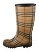 Burberry Rubber Printed Rain Boots