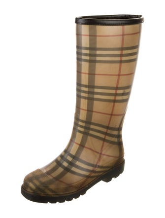 Burberry Rubber Printed Rain Boots