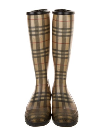 Burberry Rubber Printed Rain Boots
