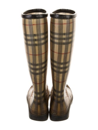 Burberry Rubber Printed Rain Boots