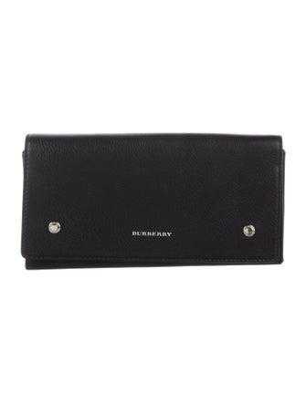 Burberry Nova Check Pattern Leather Wallet