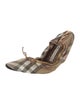 Burberry Plaid Print Mary Jane Flats