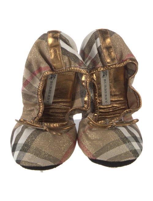 Burberry Plaid Print Mary Jane Flats