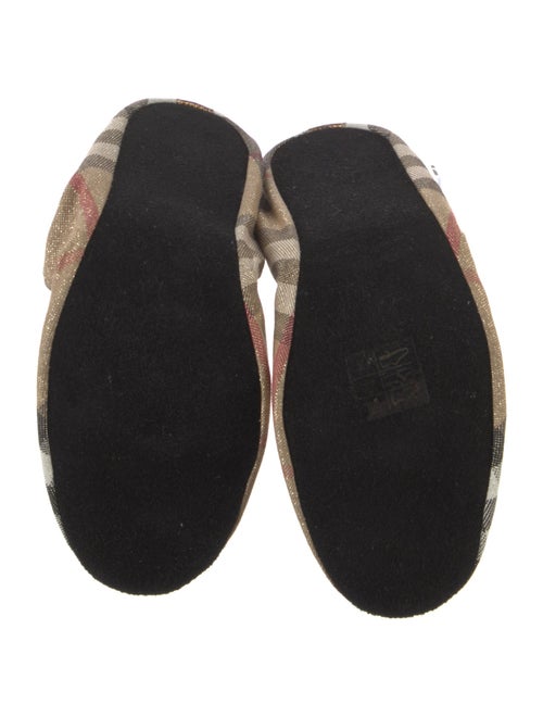 Burberry Plaid Print Mary Jane Flats