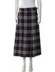 Burberry Wool Midi Length Skirt