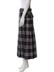 Burberry Wool Midi Length Skirt