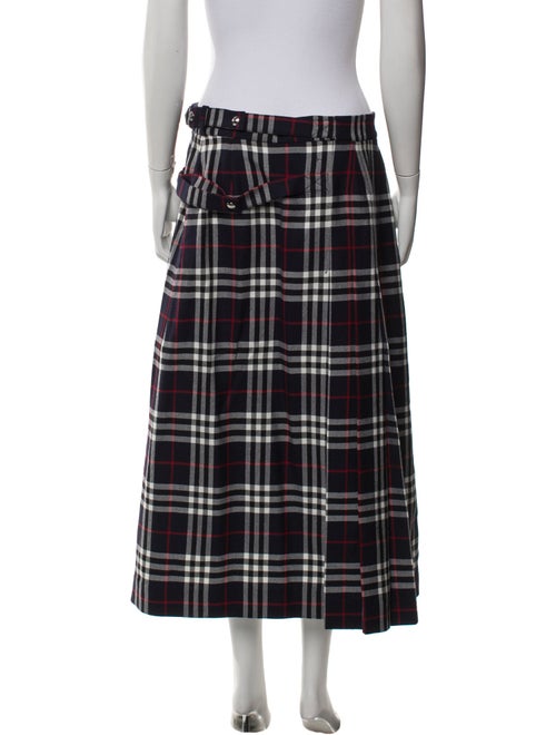 Burberry Wool Midi Length Skirt