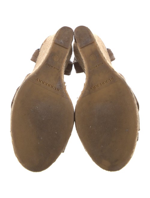 Burberry House Check Pattern Canvas Espadrilles