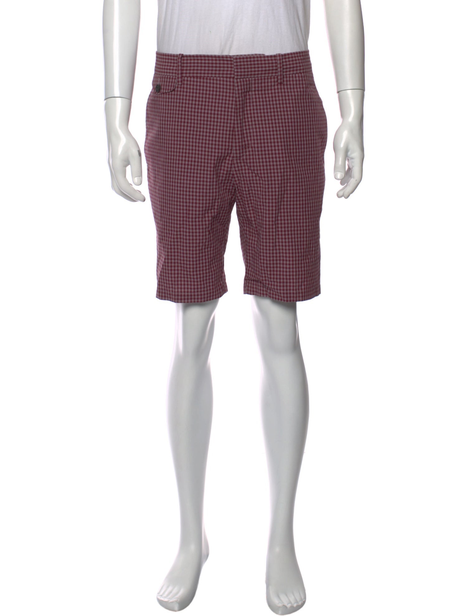 Burberry Plaid Print Flat Front Shorts w/ Tags