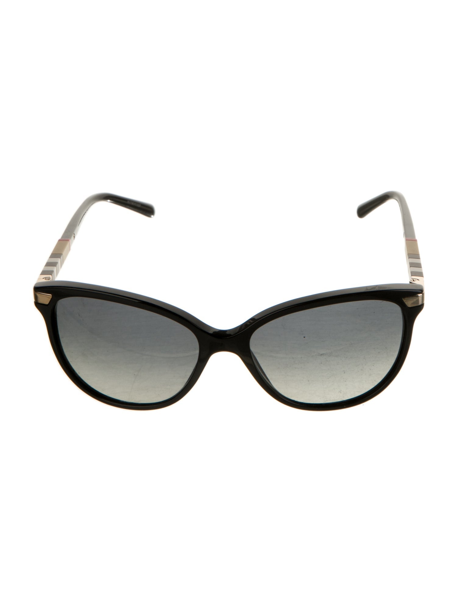 Burberry Nova Check Pattern Cat-Eye Sunglasses