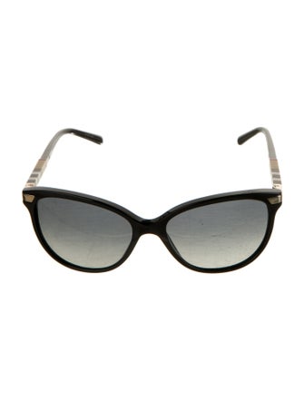 Burberry Nova Check Pattern Cat-Eye Sunglasses