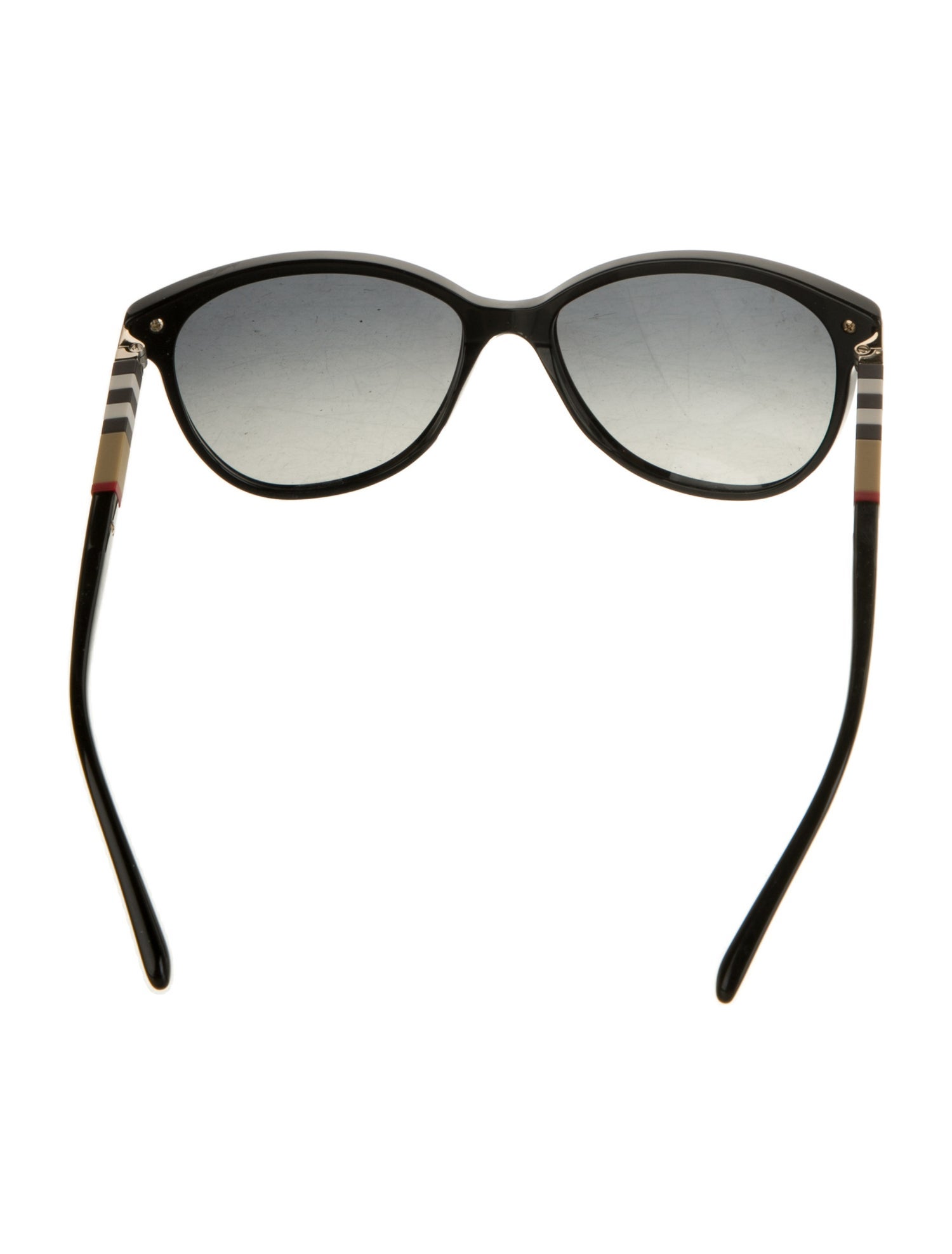 Burberry Nova Check Pattern Cat-Eye Sunglasses