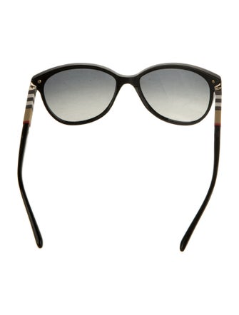 Burberry Nova Check Pattern Cat-Eye Sunglasses
