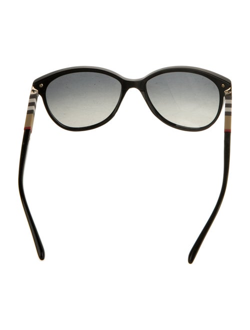Burberry Nova Check Pattern Cat-Eye Sunglasses