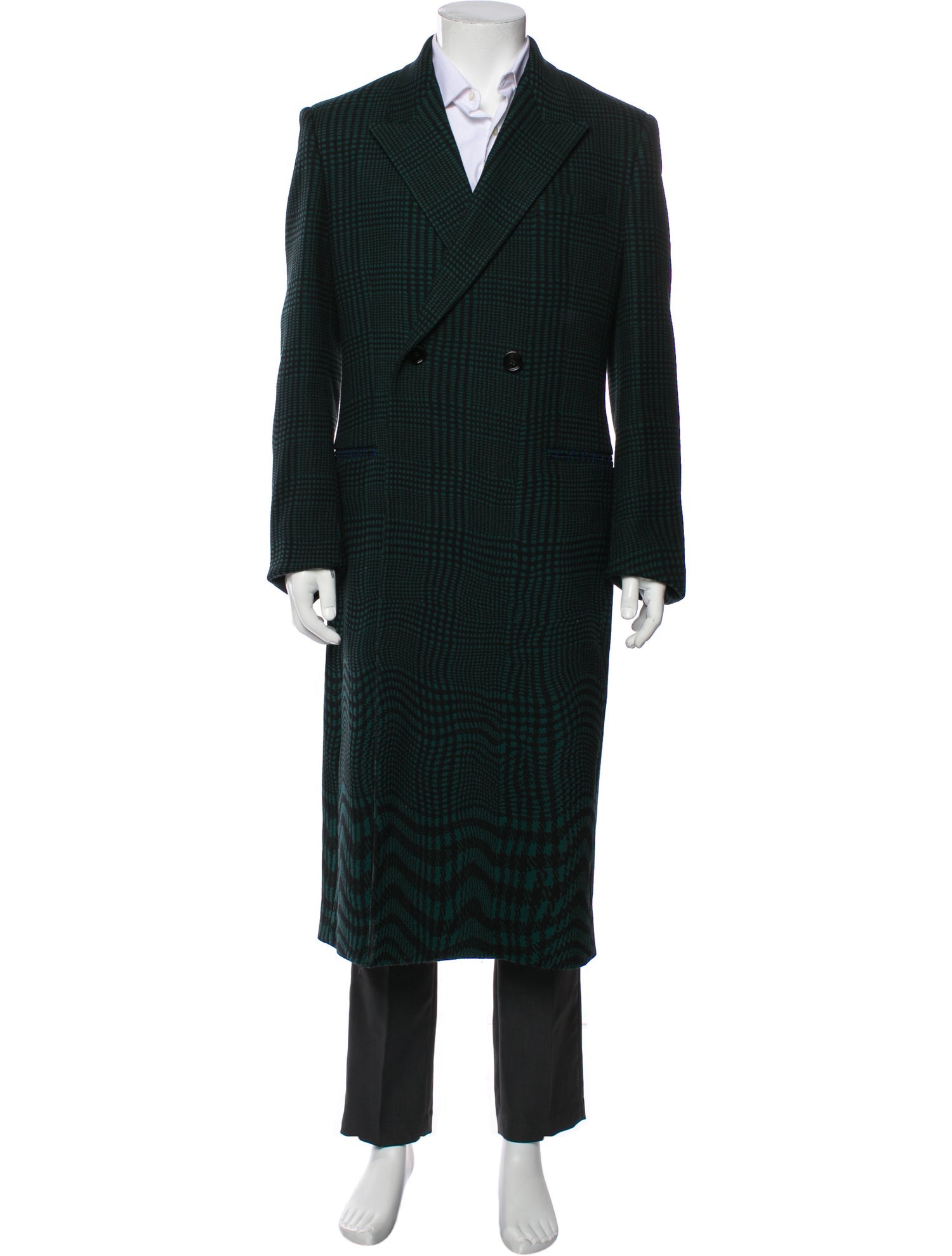 Burberry Plaid Print Overcoat w/ Tags