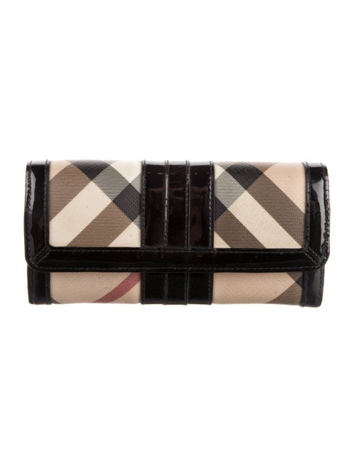 Burberry Nova Check Pattern Continental Wallet
