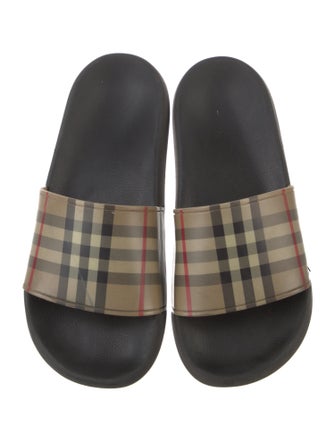 Burberry House Check Pattern Rubber Slides