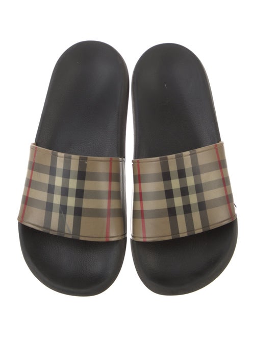 Burberry House Check Pattern Rubber Slides
