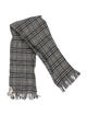 Burberry Merino Wool Plaid Print Scarf