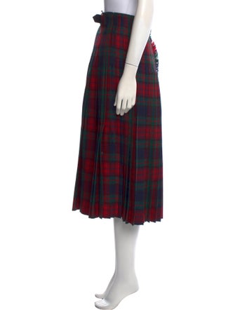 Burberry Wool Midi Length Skirt
