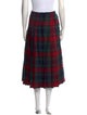 Burberry Wool Midi Length Skirt
