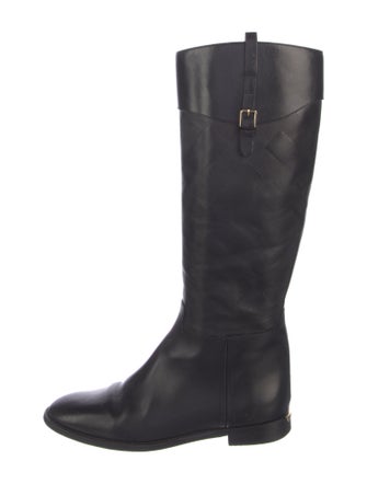 Burberry Leather Riding Boots