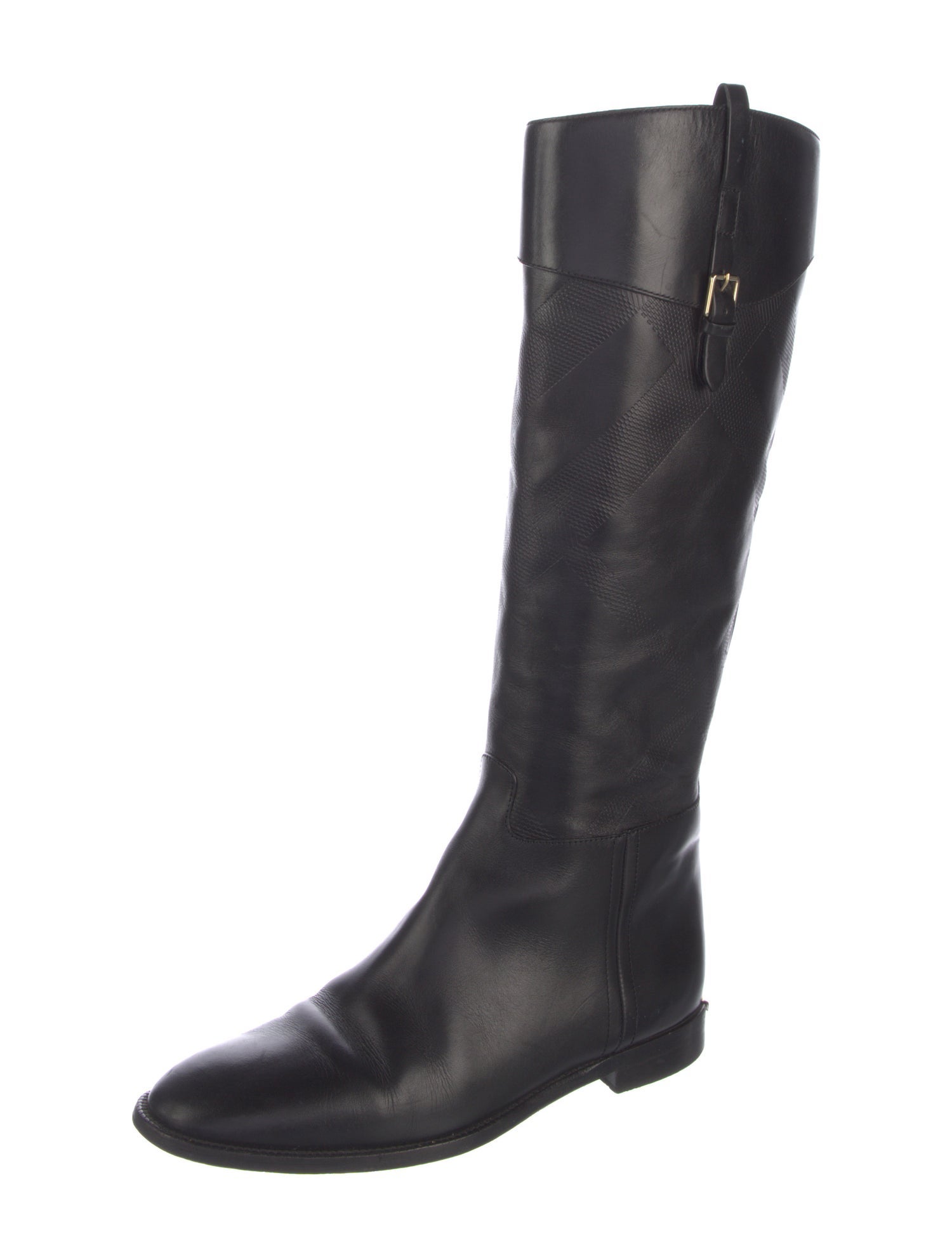 Burberry Leather Riding Boots