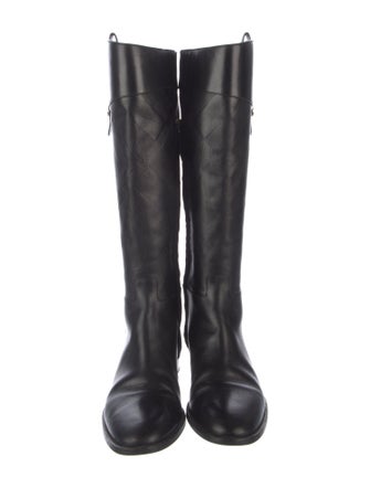 Burberry Leather Riding Boots