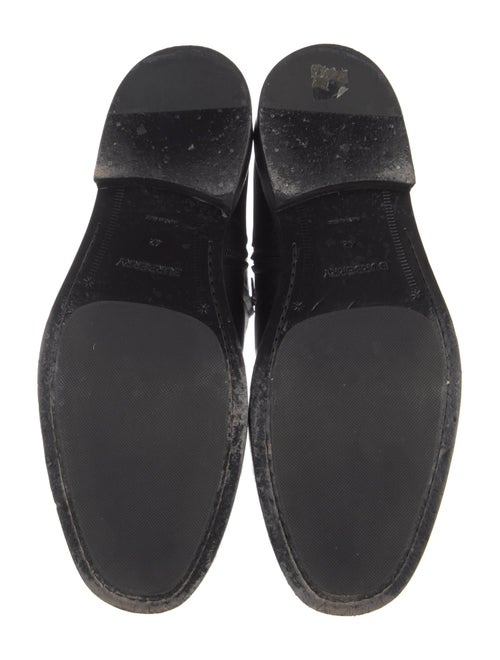 Burberry Leather Cutout Accent Western Boots