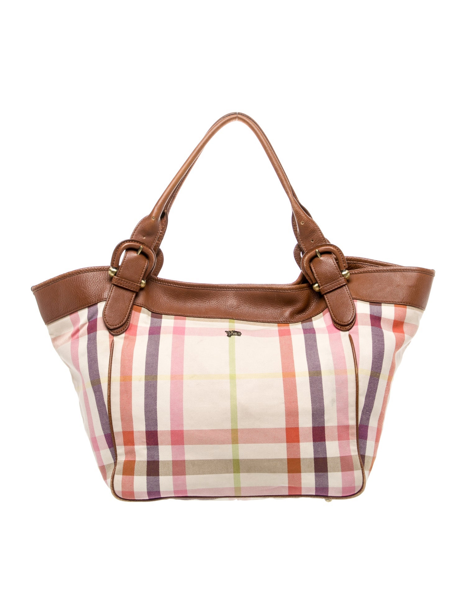 Burberry Prorsum Rainbow Check Tote