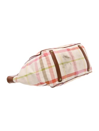 Burberry Prorsum Rainbow Check Tote