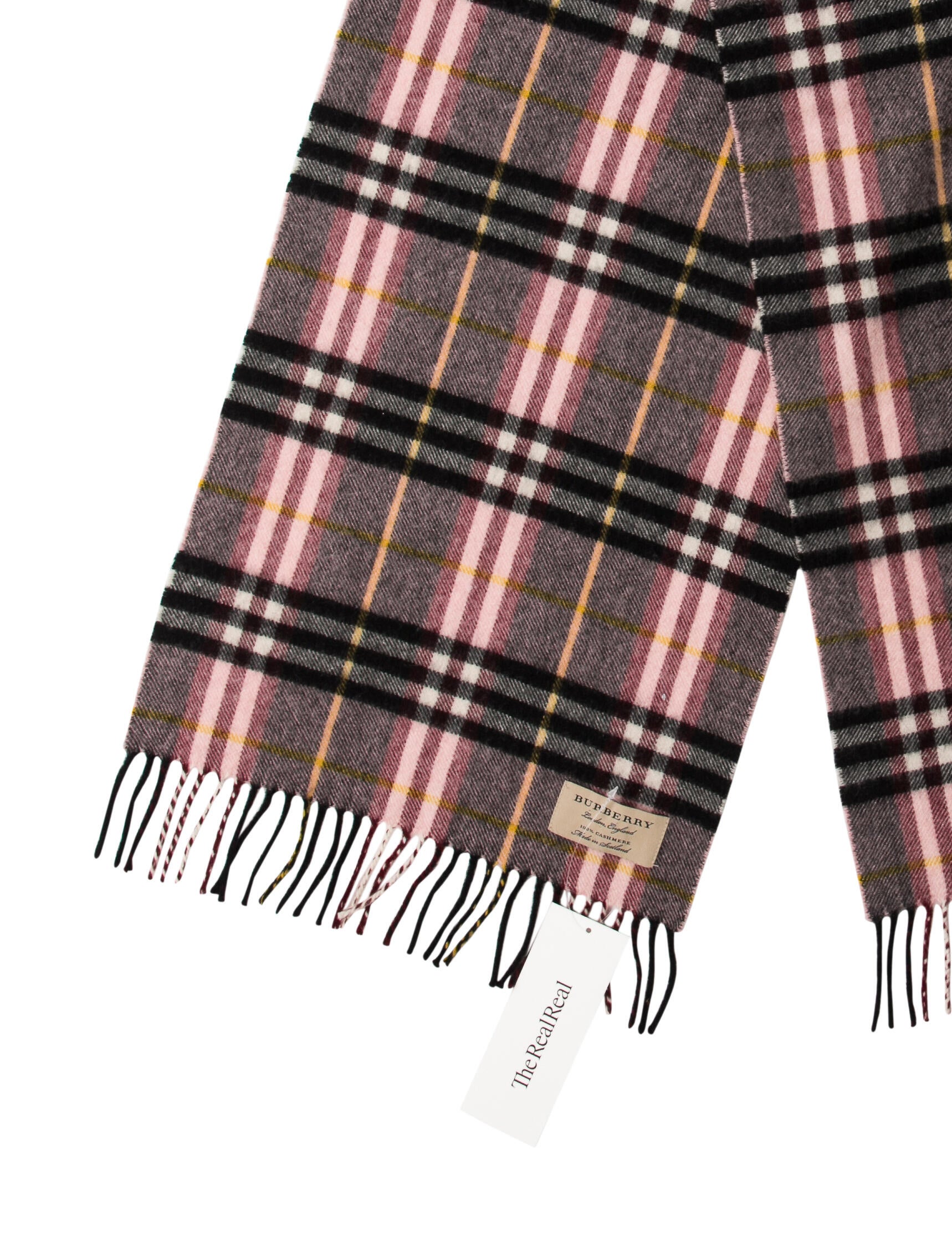Burberry Cashmere Striped Scarf