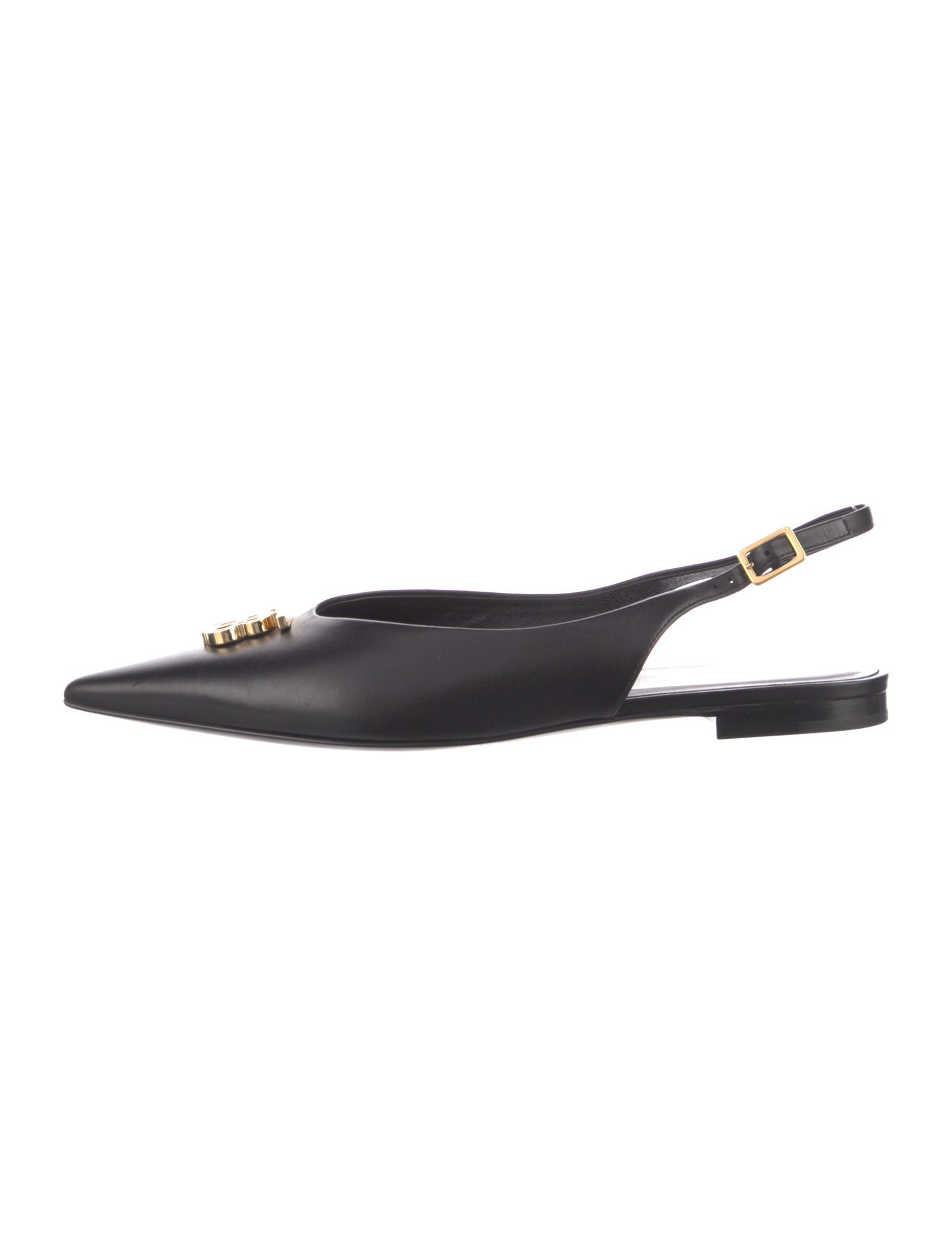 Burberry Leather Slingback Flats