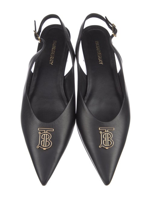 Burberry Leather Slingback Flats