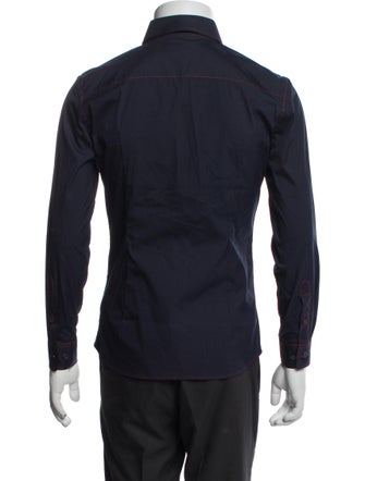 Burberry London House Check Pattern Long Sleeve Dress Shirt