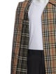 Burberry Plaid Print Overcoat