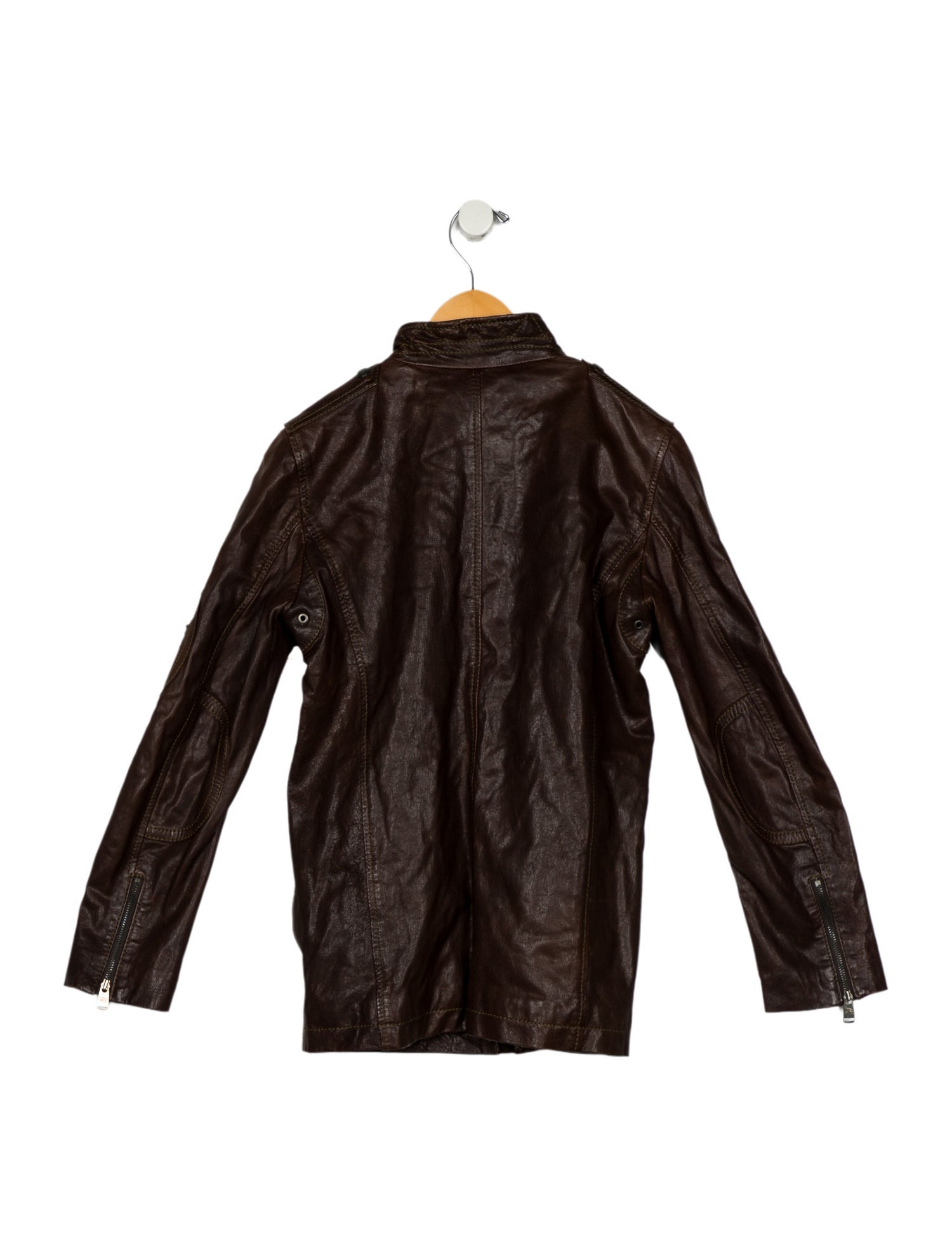 Burberry Kids Leather Biker Jacket