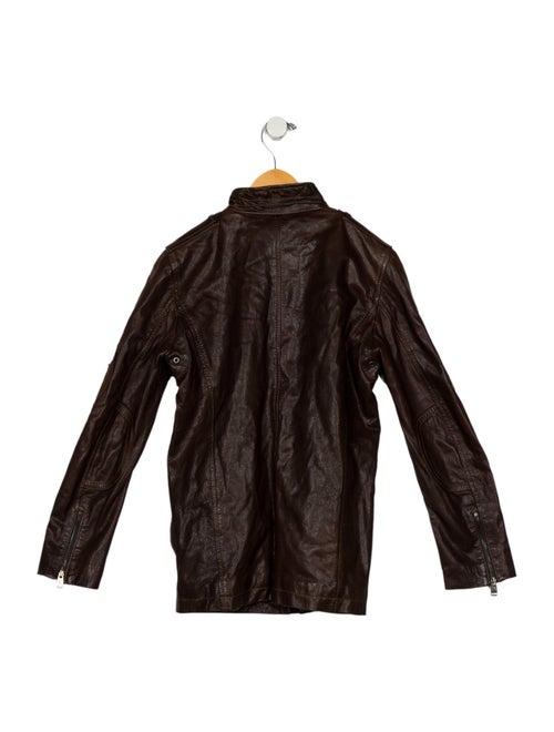 Burberry Kids Leather Biker Jacket