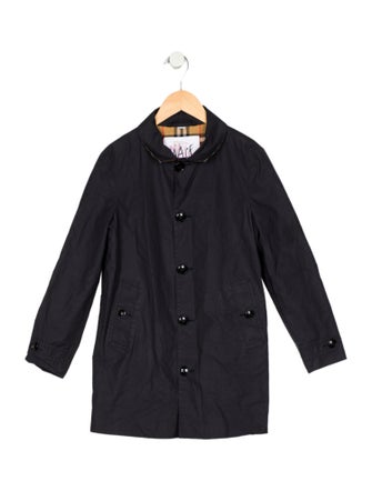 Burberry kid girls' blue coat