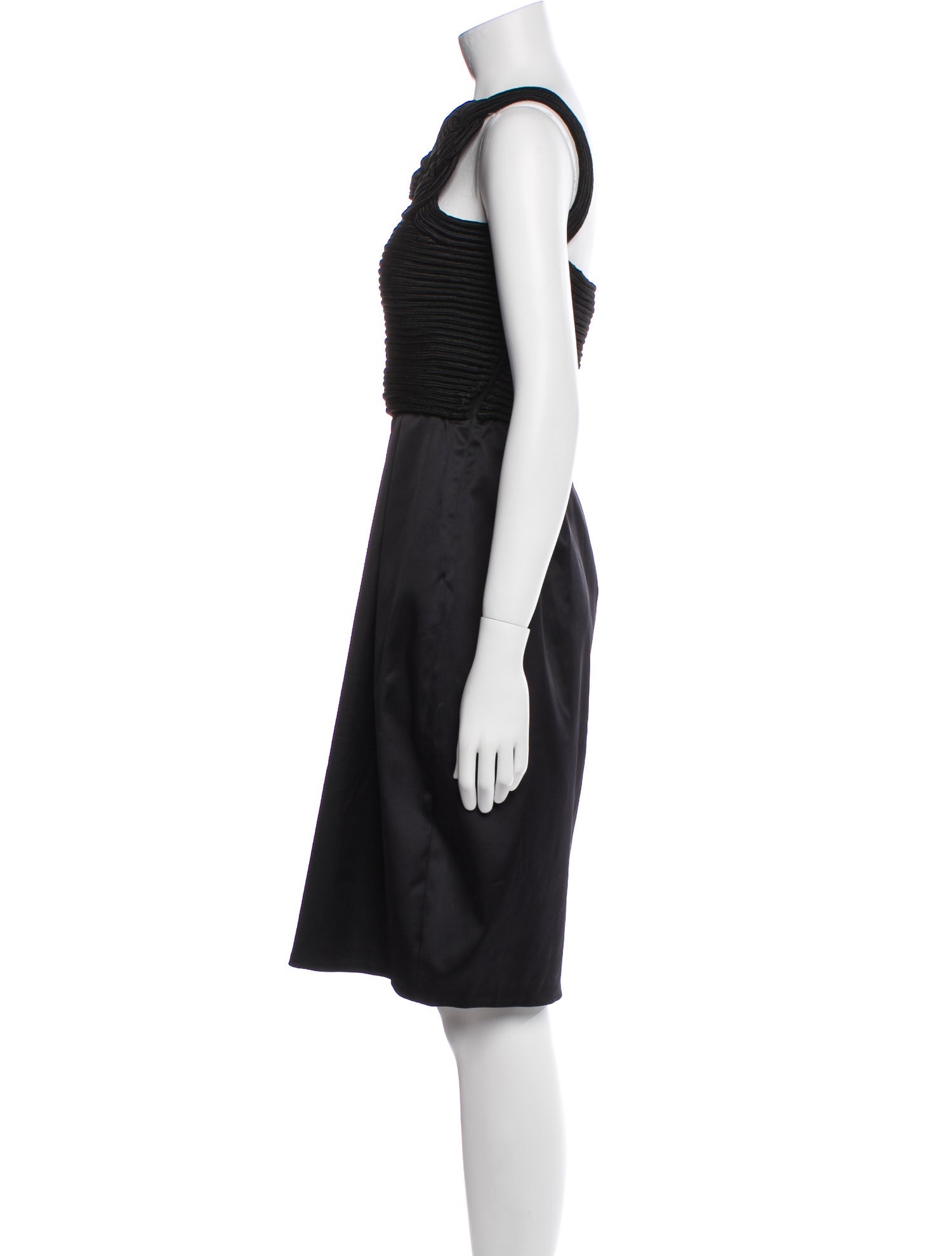 Burberry Square Neckline Knee-Length Dress