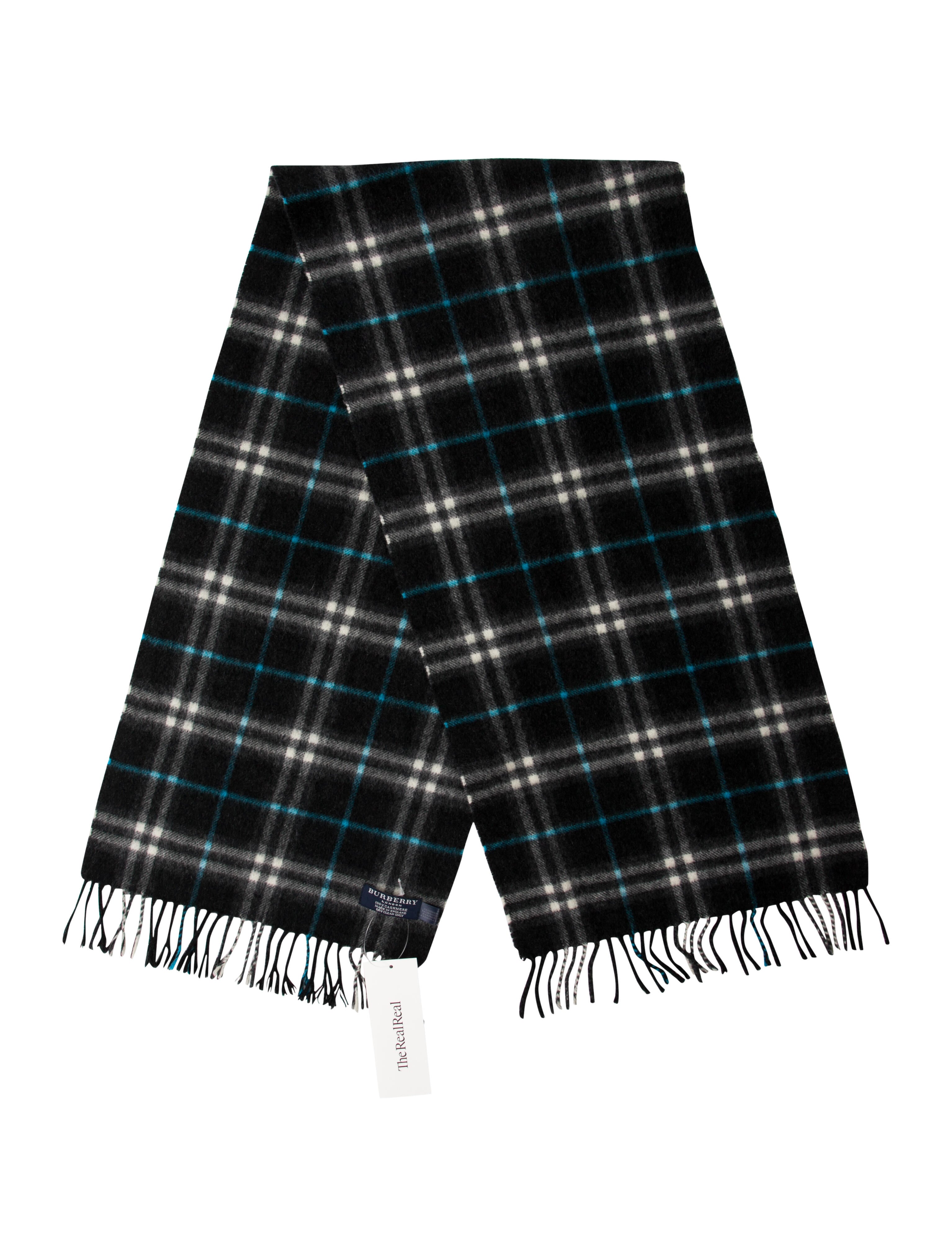 Burberry London Cashmere House Check Pattern Scarf