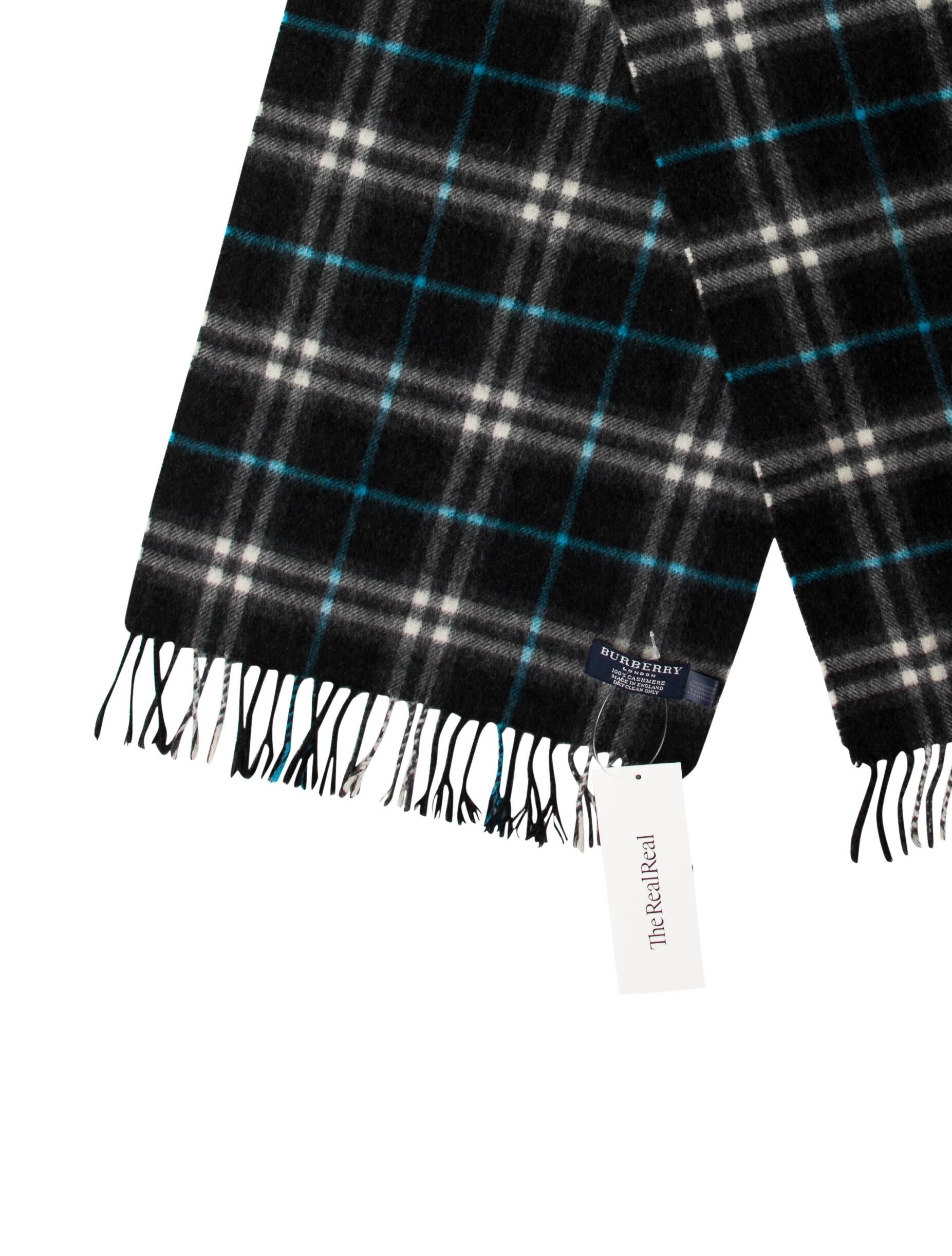 Burberry London Cashmere House Check Pattern Scarf