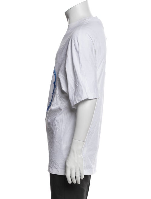 Burberry Graphic Print Mock Neck T-Shirt