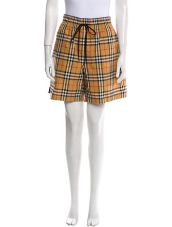 Burberry Plaid Print Knee-Length Shorts
