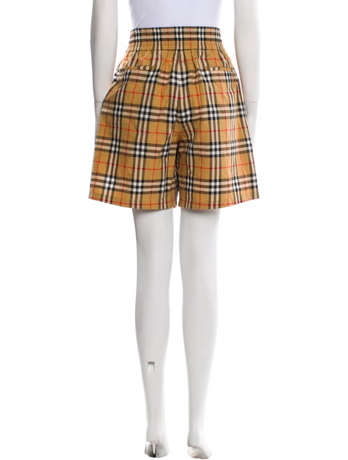 Burberry Plaid Print Knee-Length Shorts