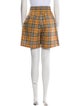 Burberry Plaid Print Knee-Length Shorts